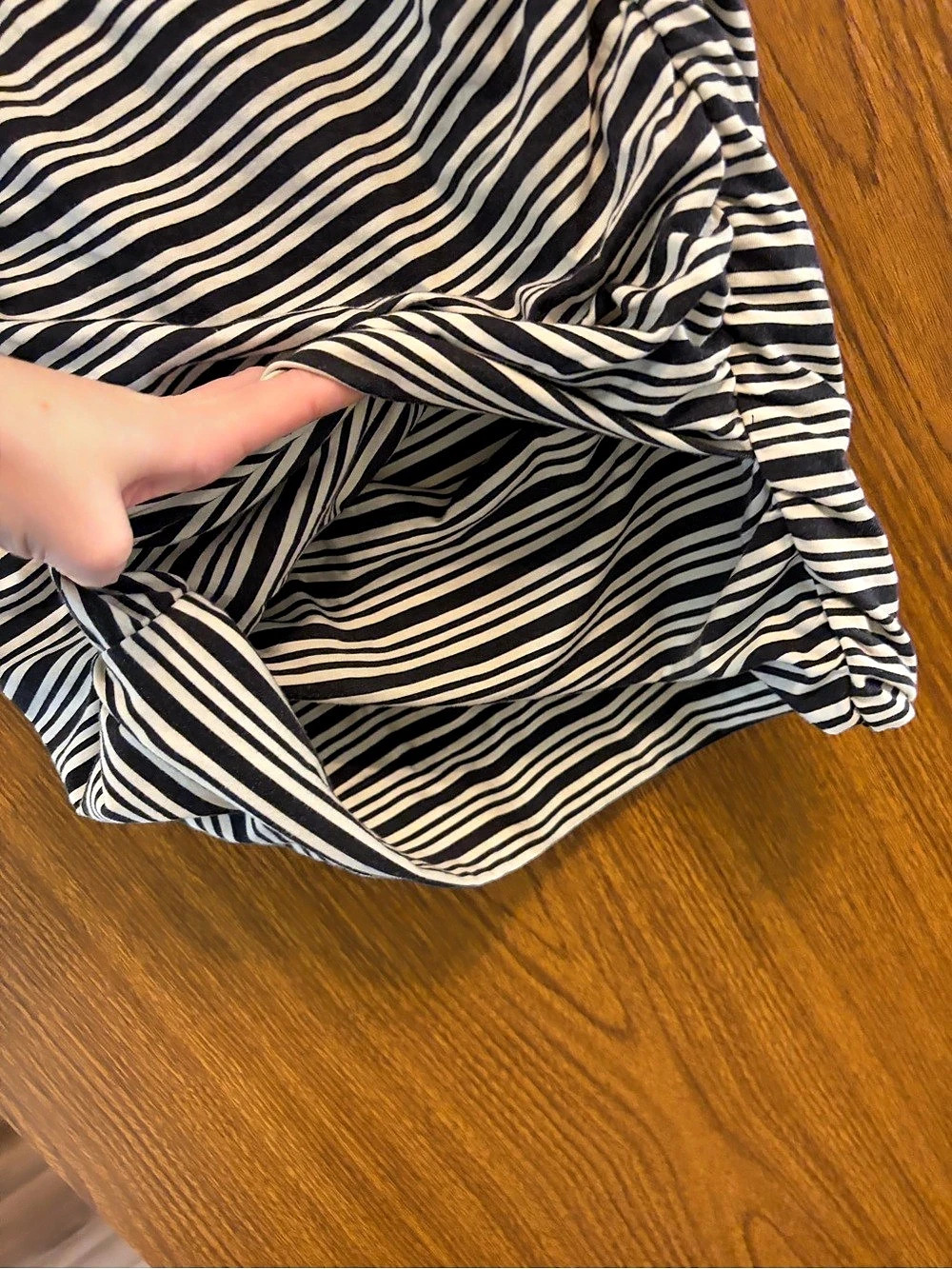 Athleta Striped Ruched Dress - Picture 7 of 9